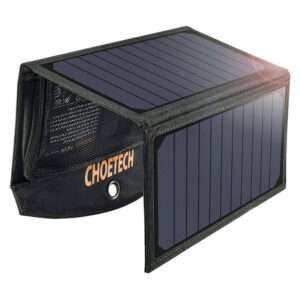 Choetech 2-port solpanel, 19W, sort