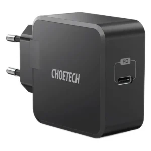 Choetech USB-C PD vægoplader, 30W, sort  -  perfekt til hurtig opladning