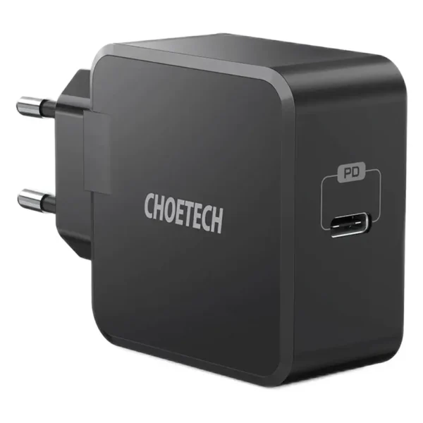Choetech USB-C PD vægoplader, 30W, sort  -  perfekt til hurtig opladning