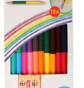 Creative Kids Dobbeltsidet Farveblyanter, 12 stk