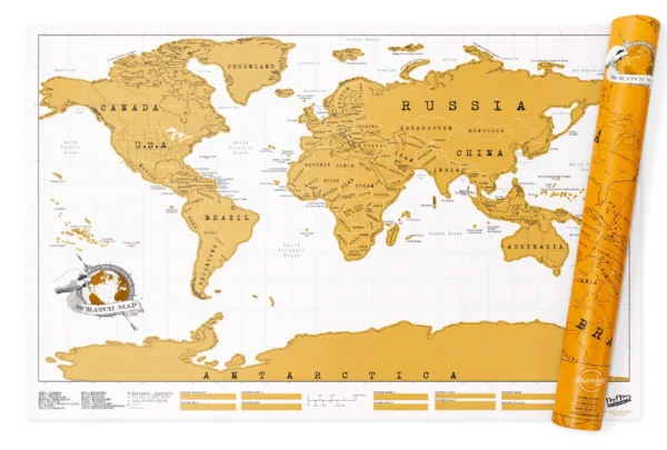 Verdenskort som skrabes - SCRATCH MAP