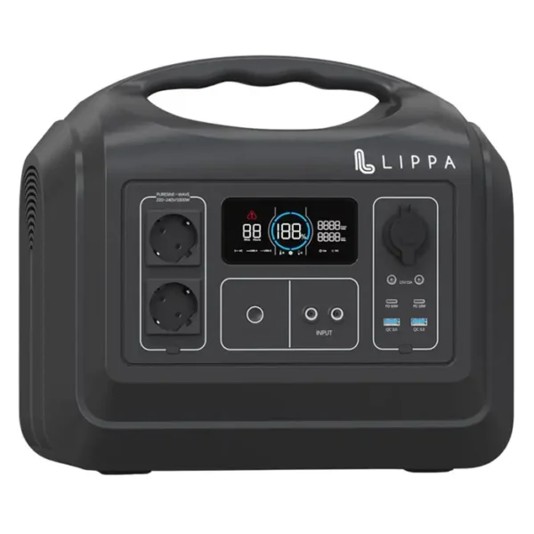 Lippa Power station 1.488 Wh, Sort