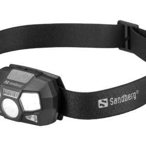 Sandberg Pandelampe 5-i-1 Genopladelig med Sensor
