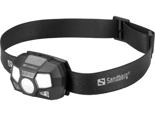 Sandberg Pandelampe 5-i-1 Genopladelig med Sensor