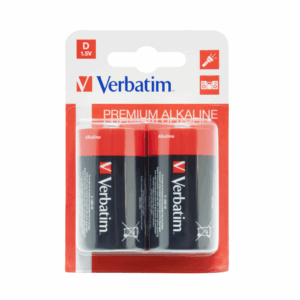 Verbatim Alkaline D / LR20 batteri, 2 pk.