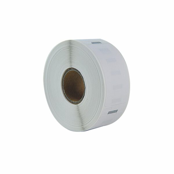 Dymo LW paper label, Komptaibel, 25 mm x 54 mm, 500 stk, Sort på hvid