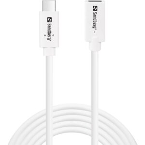 Sandberg USB-C>C M-F USB 3.1 100W, 2M