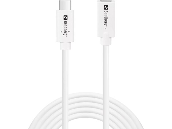 Sandberg USB-C>C M-F USB 3.1 100W, 2M