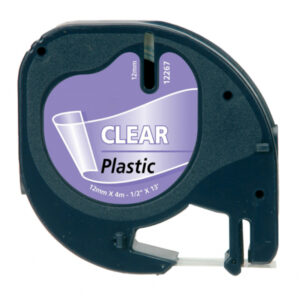 Dymo Tape LetraTag plastik 12mmx4m klar