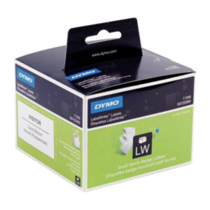 Dymo navnelabel 41x89 hvid