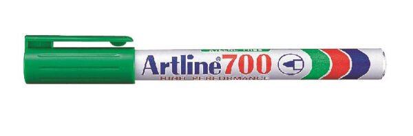 Artline Marker 700 Permanent 0.7 Grøn, 12 stk