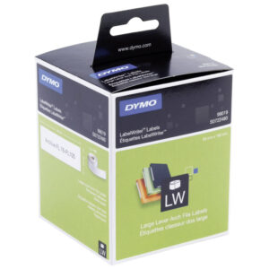 Dymo Labels t/brevordner 59x190mm hvid