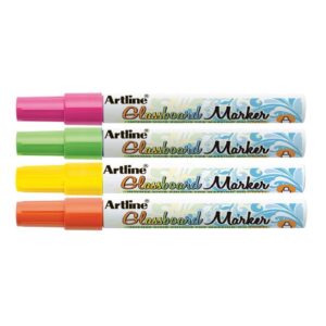 Artline Glastavle markør (4 stk i etui)