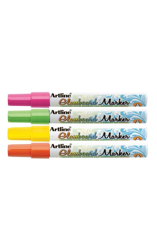 Artline Glastavle markør (4 stk i etui)