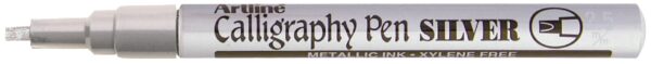 Artline 993 Metallic Calligraphy Sølv, 12 stk