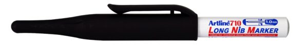 Artline Marker 710 Long Nib Sort, 12 stk