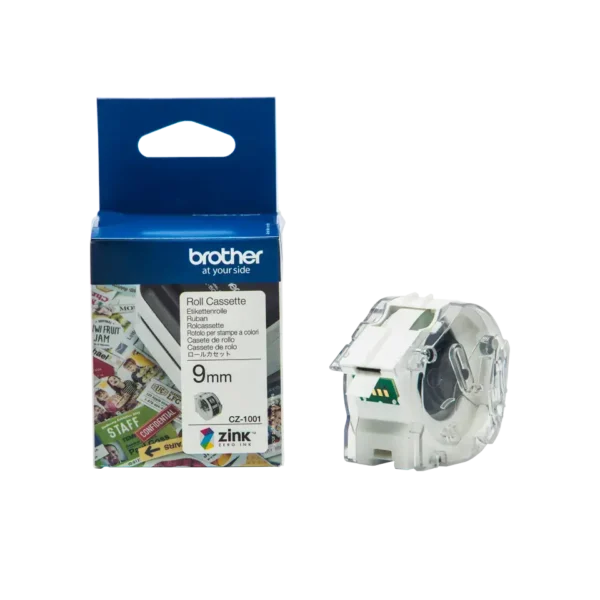 Brother CZ-1001 tape hvid 9 mm x 5 m