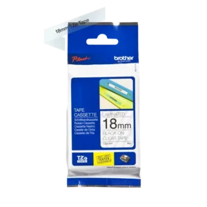 Brother TZe tape 18 mm x 8 m black / clear