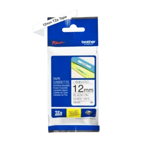 Brother TZe tape 12 mm x 8 m black / white