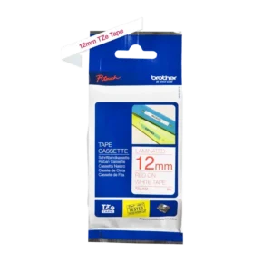 Brother TZe tape 12 mm x 8 m red / white