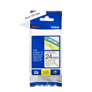 Brother TZe tape 24 mm x 8 m black / white