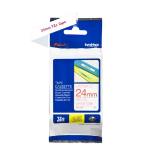 Brother TZe tape 24mmx8m red/white