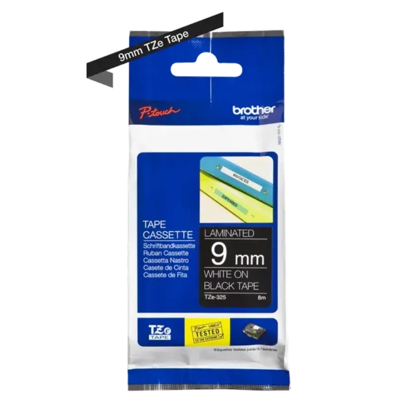 Brother TZe tape 9 mm x 8 m white / black