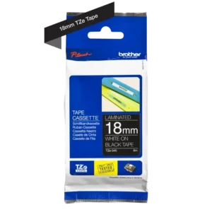 Brother TZe tape 18 mm x 8 m white / black