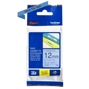 Brother TZe tape 12 mm x 8 m black / blue