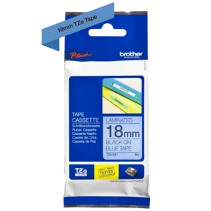 Brother TZe tape 18 mm x 8 m black / blue