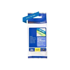 Brother TZe tape 24 mm x 8 m white / blue