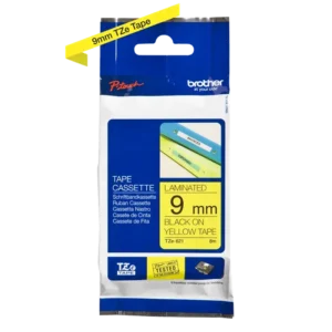 Brother TZe tape 9 mm x 8 m black / yellow