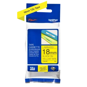 Brother TZe tape 18 mm x 8 m black / yellow