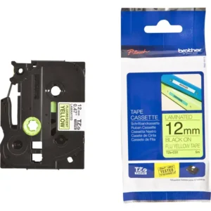 Brother TZe tape 12 mm x 8 m black / neon yellow