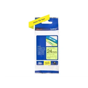 Brother TZe tape 24 mm x 8 m black / neon yellow