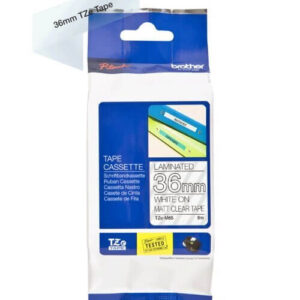 Brother TZe tape 36 mm white / clear mat