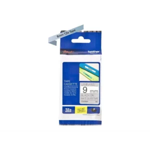 Brother TZe tape 9 mm x 8 m black / silver mat