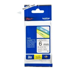 Brother TZe tape 6 mm x 8 m black / white