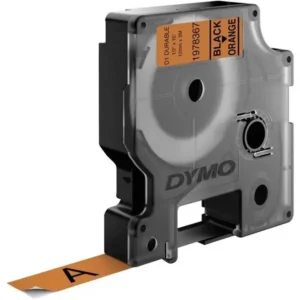 DYMO Tape D1 Extra Strong 12 mm x 3 m black / orange