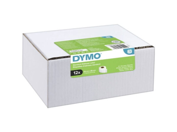 DYMO LabelWriter 28mm x 89mm std. address labels (12 pack)