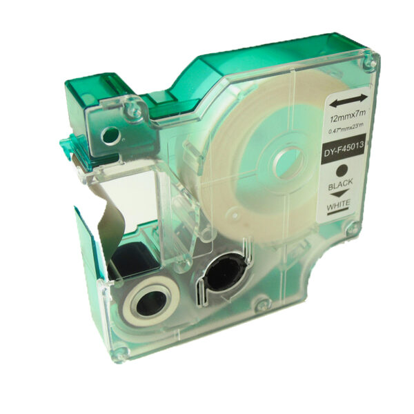 Dymo prægetape D1, Kompatibel, 9 mm x 7 m, Sort på hvid