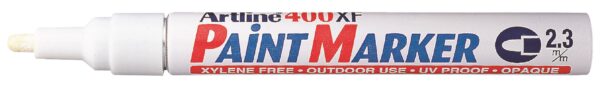 Artline Marker 400XF Paint Hvid, 12 stk