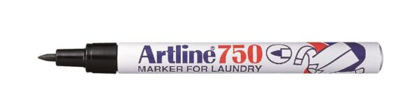 Artline Marker 750 Tekstil Sort, 12 stk