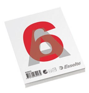 Esselte Blok std toplimet u/H A6 ulin 100 ark 60 g (10 stk)