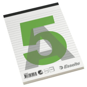 Esselte Stubblok tophæftet u/H A5 lin 100 ark 60 g (10 stk)