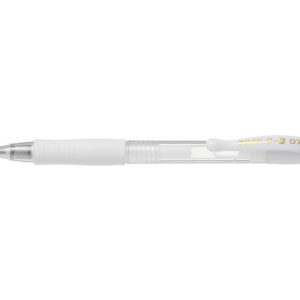 Pilot Gelpen m/klik G-2 0,7 pastel hvid - 12 stk