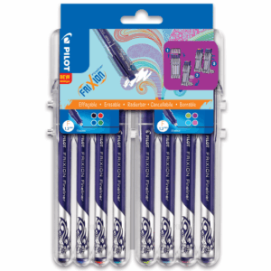Pilot Frixion Fineliner 1,3 Ddviskbar Kuglepen, 8 stk, Ass. Farver