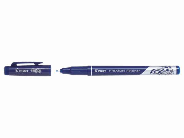 Pilot Frixion Fineliner 1,3 Udviskbar Kuglepen, 12 stk, Blå