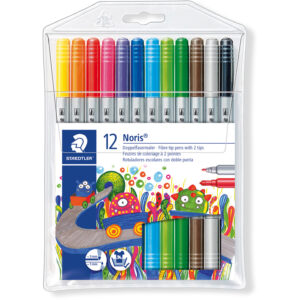 Staedtler Noris Club Fiberpen Duo, 12 stk