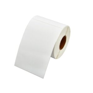 Zebra Termisk Papirlabel, Kompatibel, 100 mm x 150 mm, 500 stk, Sort på Hvid